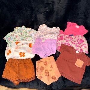 Baby girl 9 piece outfit bundle